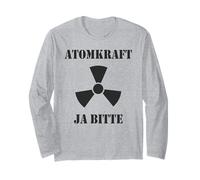 Energia Nucleare Sì Please PRO Supporto per l'energia Nucleare Maglia a Manica