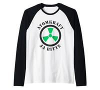 Energia Nucleare Sì Please PRO Supporto per l'energia Nucleare Maglia con Maniche Raglan