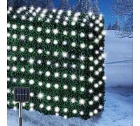 Energia Solare 105 Bianco LED Natale Rete Luci Con Fermo O Lampeggiante Modalità