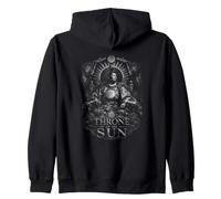 Energia Solare dell'imperatore Samurai del Trono del Sole Felpa con Cappuccio