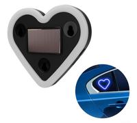 Energia solare, luce a forma di cuore, LED, neonDecorationwithMulti-ColorMoodMode, USB-FreeAmbientLampforAutoInterior, rosa (C)