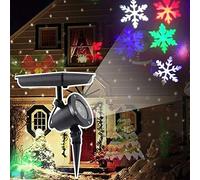 Energia solare Proiettore di fiocchi di neve di Natale Luci per esterni IP64 Proiettore di luci a LED in movimento Lampada per proiettori di fiocchi di neve per giardino Decorazione natalizia per fest
