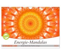 Energie - Mandalas in orange (Wandkalender 2026 DIN A4 quer), CALVENDO Monatskalender: Editionskalender Energie-Mandalas in orange von Christine Bässler