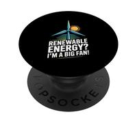 Energie rinnovabili? I'm A Big Fan Eco Statement PopSockets PopGrip Adesivo
