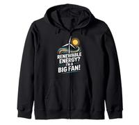 Energie rinnovabili? I'm A Big Fan Wind Sun Felpa con Cappuccio
