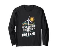 Energie rinnovabili? I'm A Big Fan Wind Sun Maglia a Manica