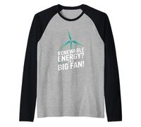 Energie rinnovabili? Sono Una Grande Dichiarazione di Fan Maglia con Maniche Raglan