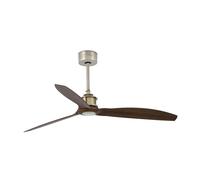 Energiespar Deckenventilator Mit Fernbedienung JUST FAN Ottone & Noce 128 cm [EEK: Non valutato]