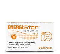 Energistar® Flaconcini Stardea 10x10ml | Con Pappa Reale E Panax Ginseng - Contro L'Affaticamento - Per La Funzione Muscolare - Ingredienti Naturali