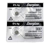 Energizer 337 SR416SW - Batterie a bottone per orologio, in ossido d'argento, confezione da 2