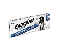 Energizer 634352 Set di 10 Batterie AA Ultimate LITHIUM, litio, LR06, 1.5 V | 100% impermeabile batteria doppia A, durata 25 anni