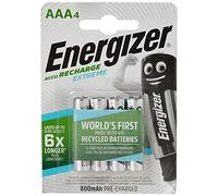 Energizer 638629 Extreme Batteria Ricaricabile, 800 mAh, (4 Pezzi)