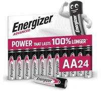 Pilas Energizer Advanced AA 1,5V Alcalinas, Paquete de 24 Unidades, Larga Duración, Premium Doble A para Uso Diario y Dispositivos de Alta Energía