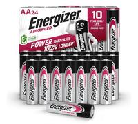 Pilas Energizer Advanced AA 1,5V Alcalinas, Paquete de 24 Unidades, Larga Duración, Premium Doble A para Uso Diario y Dispositivos de Alta Energía