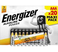 Energizer Alkaline Power - Confezione da 20 batterie alcaline AAA/LR06