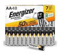 Energizer Batterie Alcaline AA, Pile Alkaline Power, potenza di lunga durata su i tuoi dispositivi preferiti, confezione da 48