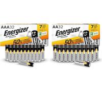 Energizer Alkaline Power - Pile AA e AAA (Confezione da 64) Batterie Alcaline 1,5V- potenza di lunga durata - 100% imballaggio riciclabile privo di plastica- 7 anni di conservazione [Esclusiva Amazon]