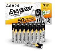 Energizer Alkaline Power - Pile AAA (pacco da 24) Batterie Alcaline 1,5V - potenza di lunga durata - 100% imballaggio riciclabile privo di plastica - 7 anni di conservazione [Esclusiva Amazon]