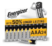 Energizer Alkaline Power - Pile AAA (pacco da 24) Batterie Alcaline 1,5V - potenza di lunga durata - 100% imballaggio riciclabile privo di plastica - 7 anni di conservazione [Esclusiva Amazon]