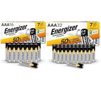 Energizer Alkaline Power - Pile AAA (Confezione da 48) Batterie Alcaline 1,5V - potenza di lunga durata - 100% imballaggio riciclabile privo di plastica - 7 anni di conservazione [Esclusiva Amazon]