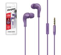 Energizer - Auricolari cablati con presa jack - telecomando a 3 pulsanti - nero