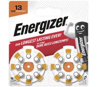 Energizer Batteria per apparecchi acustici, misura 312, confezione da 16