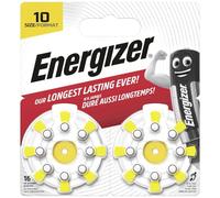 Energizer Batterie per apparecchi acustici, misura 10, confezione da 16