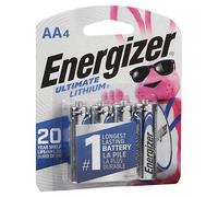 Energizer Batterie Ultimate Lithium AA, 4 Pezzi