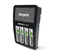 ENERGIZER, Caricabatterie NiMH 1,2V per 4 AA con indicatore LED, Nero