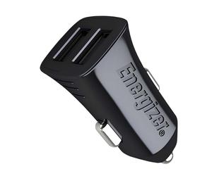 ENERGIZER, Caricatore per accendisigari doppio USB-A 12W Modello Classic, Nero