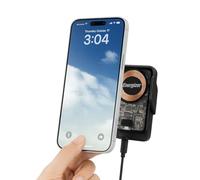 Energizer Caricatore Wireless Auto MagSafe 15W, Supporto Telefono Auto Magnetico Universale Energizer, Porta Cellulare con Ricarica Rapida iPhone Android, Bocchetta Cruscotto Parabrezza USB-C (ECA008)