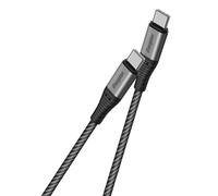 Energizer Cavo USB-C/USB-C rinforzato Metallo, 100W, 2 m, intrecciato
