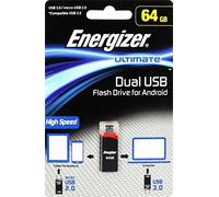 Energizer Chiavetta USB 64 GB OTG, Doppio Connettore per Android e Computer | Libera la memoria del telefono, trasferimento diretto di foto e video, senza cavo né connessione internet, formato compatto