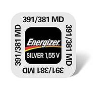 Energizer - Confezione da 8 blister da 1 batteria in ossido di argento per orologi 391/381