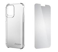 Energizer - Cover iPhone 12 & 12 Pro antiurto trasparente + 1 schermo di protezione - Protezione fino a 1,2 m