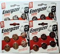 Energizer CR2032 3 Volt Lithium Batteria, 4Units Of 2032 6-Count