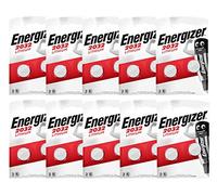 Energizer CR2032 - Batterie al litio 3V - Confezione da 10 blister da 2 batterie (totale 20 batterie)