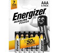 Energizer E300132500 - Batteria Alkalina LR03, AAA, Confezione Da 6