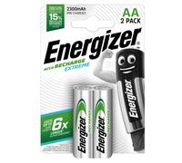 Energizer - E300849500 - Pila stilo AA - 1,2V - Extreme - ricaricabili - Energizer - blister 2 pezzi - 94394 - Conf. da 1 Pz. - E300849500