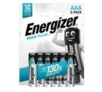 Energizer - E303321200 - Pila ministilo AAA - 1,5V - Max Plus alcalina - Energizer - blister 6 pezzi - 98542 - Conf. da 1 Pz. - E303321200