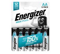 Energizer - E303322500 - Pila stilo AA - 1,5V - Max Plus alcalina - Energizer - blister 6 pezzi - 98541 - Conf. da 1 Pz. - E303322500