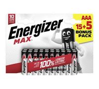 Energizer E303349400 Max Batteria Ministilo (AAA) Alcalina/manganese 1.5 V 20 p