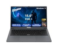 Energizer EnergyBook Pro 15,6 - Laptop 15,6’’ FHD IPS - AMD Ryzen 5 3,7 GHz - 16 GB RAM, 512 GB SSD NVMe - Vega 8 - Windows 11 - Batteria a lunga durata 6000 mAh - Tastiera QWERTY - Alte Prestazioni