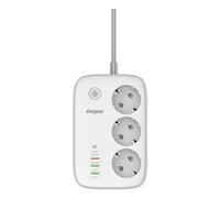 ENERGIZER MULTIPRESA 3 SCHUKO + 4 USB EPB2500W02EU
