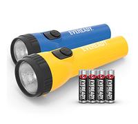 Energizer, Eveready Torcia a LED, Luce a LED a lunga durata, torcia portatile per uso generale ed emergenze, blu e gialla, 18 x 4 x 7,9 centimetri; 160 grammi, confezione da 2