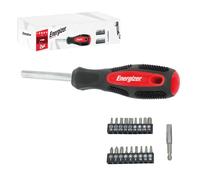Energizer - Kit cacciaviti + 18 punte robuste e precise, con manico ergonomico bimateriale, ideale per fai da te, professionale e regalo
