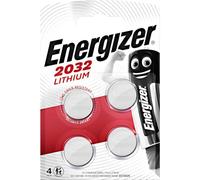 Energizer Lithium - Batteria CR2032 (pacco da 4) - Batterie a Bottone - AirTag, chiavi auto, dispositivi domestici, sportivi e medici - 10 anni di conservazione