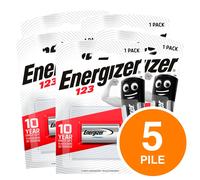 Energizer Lithium CR123 3V Pila al Litio Batteria Li-ion per Fotocamere e Flash