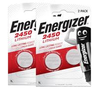 Energizer Lithium CR2450 Batterie 3V al Litio Specialistiche Alte Prestazioni Lunga durata per Piccoli Dispositivi Telecomandi Giocattoli Orologi e Portachiavi - 2 Blister da 2 Pile