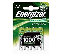 Energizer - Lotto di 6 Blister di 4 batterie pile ricaricabili HR6 Universal AA 1300 mAh